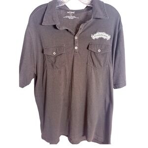 Kuhl Polo Shirt Mens L‎ Black Cotton Blend Sierra Nevada Brewery Outdoor Utility